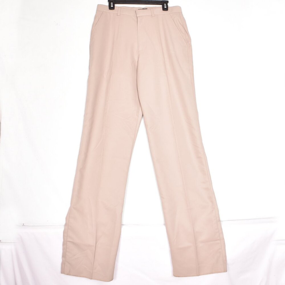 NEW Oobe Mens Flat Front Straight Leg Khaki Pants Size 32 Unhemmed New